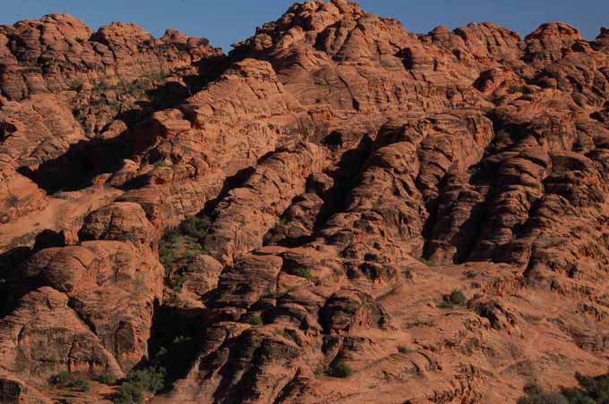 the red sandstone of Snow Canyon